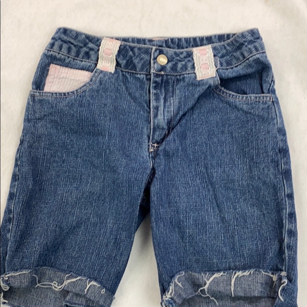 Bunny business Jean shorts raw hem size 7p-8